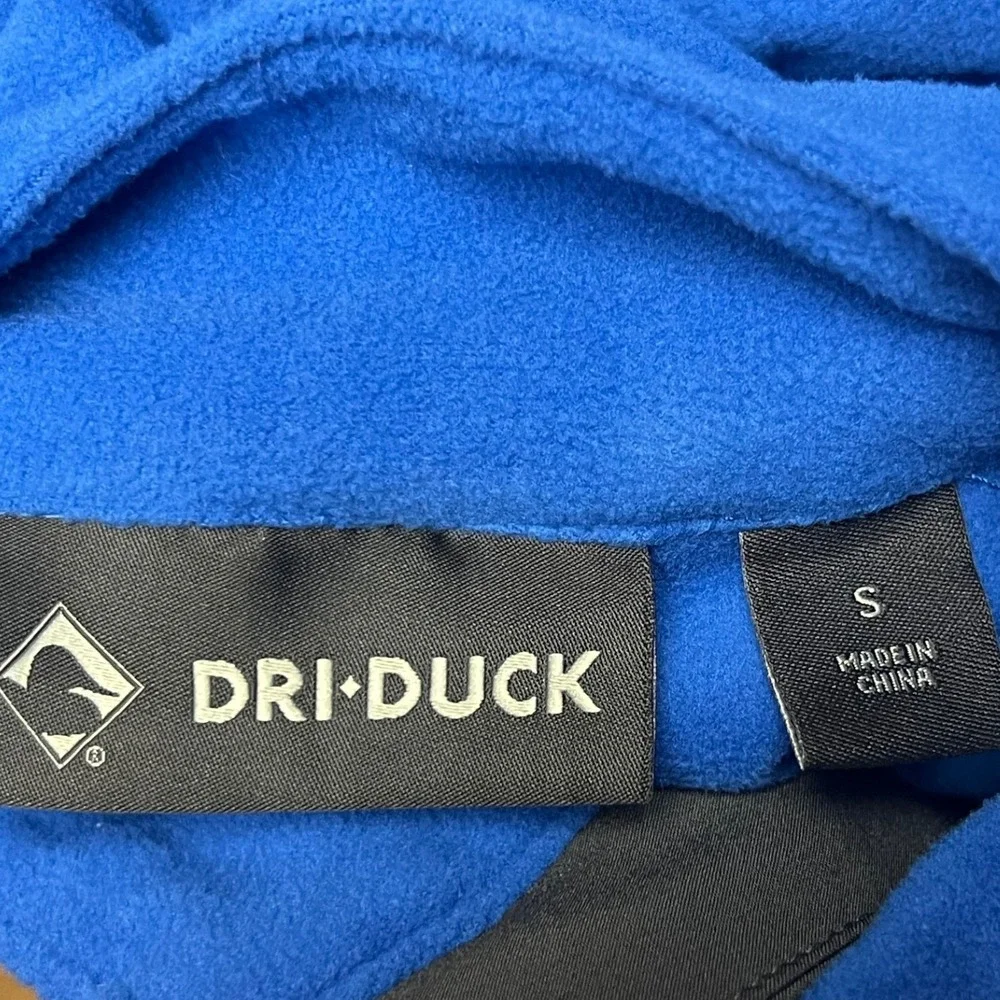 DRI DUCK Pullover Mens Small Blue Anti-Static UPF‎ 50+ Anti-Pill Quarter-Zip TKB